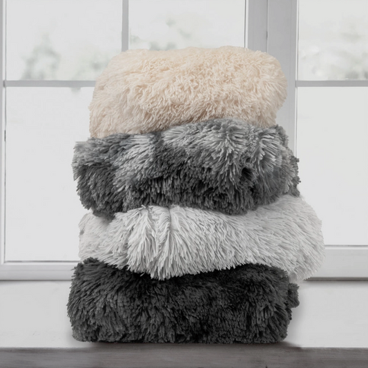 Furry Cuddle Blanket, Faux Fur throw